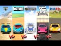 GTA 5 SPORTSCAR vs FORTNITE vs TEARDOWN vs GTA SAN ANDREAS vs BRICK RIGS - WHICH IS BEST?