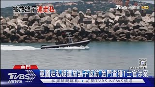 意圖走私疑遭放鴿子返航 金門查獲1士官涉案｜TVBS新聞 @TVBSNEWS02