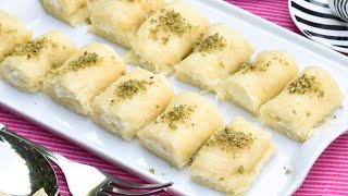 Halawet Al Jibn /Sweet Cheese and Semolina Rolls