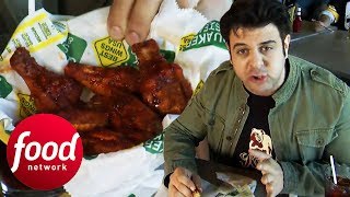 Adam Devours Atomic Chicken Wings Hotter Than 40 Jalapeños! | Man v Food