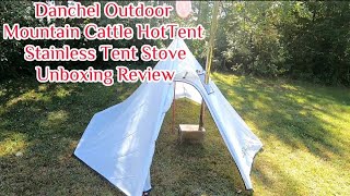 Experience Cozy Camping with Danchel Outdoor Tent Stove \u0026 Mountain Cattle Hot Tent - Review