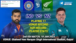 IND vs NZ Dream11 Team | IND vs NZ Dream11 Prediction | IND vs NZ Dream11 | Match 2