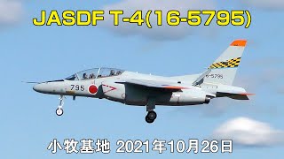 [4K] JASDF T-4(16-5795) - 小牧基地 2021年10月26日