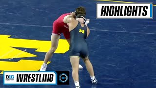 197 LBS : Gavin Hoffman (Ohio State) vs. Myles Amine (Michigan) | 2021 B1G Wrestling