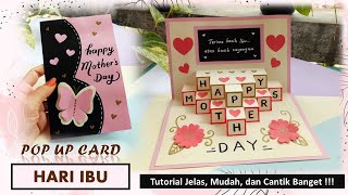 Tutorial Kartu Ucapan Hari Ibu / DIY Mother's Day Card / Kartu Ucapan untuk Ibu / Pop Up Card