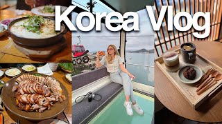 KOREA VLOG • Mokpo Marine Cable Car, dancing sea fountain, cute cafes ☕️ and lot of Korean food