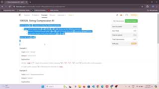 100326 String Compression III | leetcode || contest 399 || solved || java || solved || java