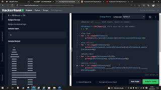 Text Alignment in Python HackerRank Challenge