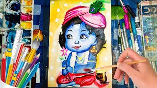 How to draw little krishan | Little krishan drawing for colour | Little krishna drawing part 2