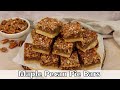 Maple Pecan Pie Bars Recipe