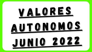 🚀AUTONOMOS VALORES VIGENTES DESDE JUNIO 2022 #noticiasafip