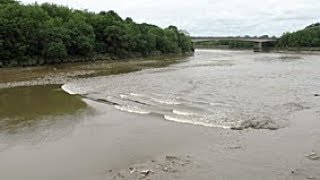 River Ribble tidal bore at Preston 15 June 2018