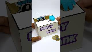 CraftyCorn Stealing Coin ! Cardboard Money Bank DIY 💙 Smiling Critters #youtubeshorts #ytshorts