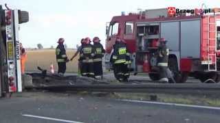 Tir przewrócił się na autostradzie A4