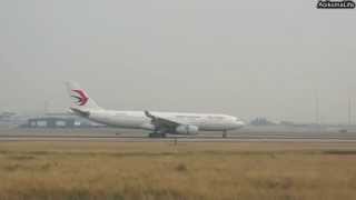 China Eastern A332 Vancouver Airport (YVR) landing 150705 - 中國東方航空 溫哥華機場 降落