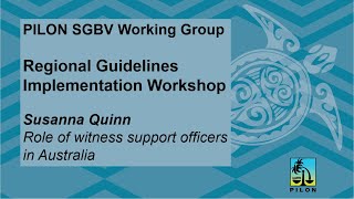 Susanna Quinn – Role of witness support officers in Australia