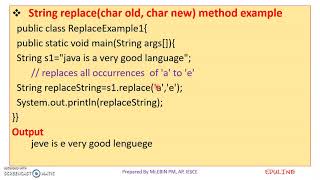 JAVA - MODULE 4 - TOPIC 5 - MODIFY STRINGS