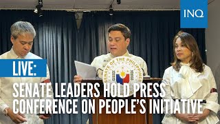 LIVE: Senate leaders hold press conference on people's initiative | January 29