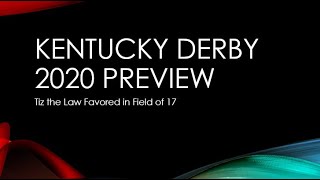 Kentucky Derby Preview Show 2020