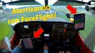 Aterrizando con ForeFlight en el cockpit | Cessna 182