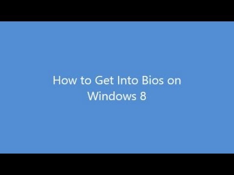 How to get into Bios / UEFI Settings Windows 8 How to get into Bios / UEFI Settings Windows 8