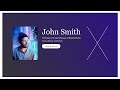 How To Make Animated User Profile Card Using HTML CSS And JavaScript