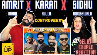 AMRIT MAAN  vs KARAN AUJLA ft. Sidhu Moose Wala | Roast Video | Delhi Couple Reactions