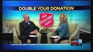 Double your donation to Salvation Army