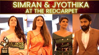 Jyothika and Simran at the Red Carpet | Candid Moments | JFW MOVIE AWARDS 2020 | JFW