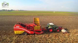 Grimme SE 260- Kloppenburg KFK 275 R frontloofklapper Fendt 718 Vario S4 Trekkerweb