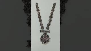 925 oxidised silver necklace collection for bride