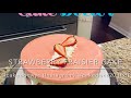 strawberry fraisier cake assembly by cake doc