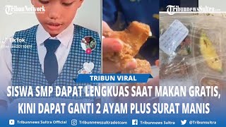 NASIB Siswa SMP Ngadu Dapat Lengkuas Padahal Dikira Daging saat Makan Siang Gratis, Kini Dapat Surat