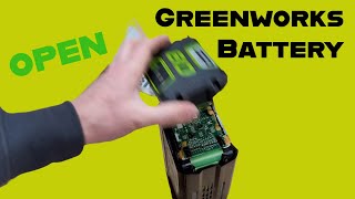 Open Greenworks 80v battery   4K