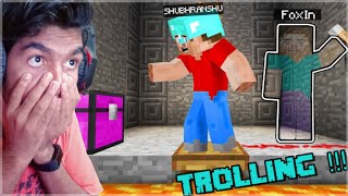 TROLLING SHUBHRANSHU AND OTHER IN MINETOPIA SMP | FoxIn | TROLLING