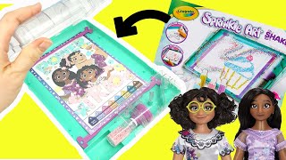 Disney Encanto Crayola Sprinkle Art Shaker Craft with Mirabel, Isabela, Luisa Dolls