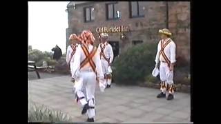 Helier Morris Men at the Old Portelet Inn, Jersey, May Day 2000