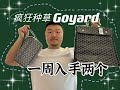 疯狂种草goyard，一周内入手了两个