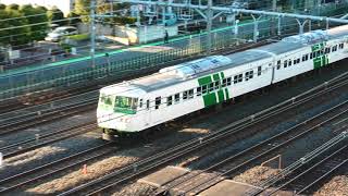 【フリー動画】モーター音が凄まじい185系・国鉄型特急電車（団体臨時列車）