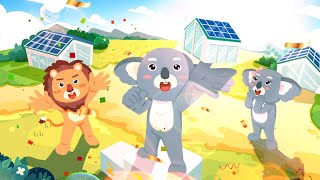 第16集 全新太阳能房屋好棒！地热能原来这么好！| Koala | 动画 | Cartoon | 新能源启蒙教育 | 工程机械 | 太阳能