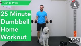 25 Minute Full Body workout - Dumbbells