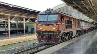 ALSTOM 4130 Pulling Ordinary train No.277 Bangkok - Kabinburi