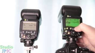 How to link two Canon Speedlite 600 ex rt flashes using the built in wi fi radio trigger