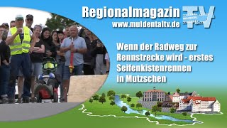 Wenn der Radweg zur Rennstrecke wird - erstes Seifenkistenrennen in Mutzschen