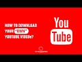How to download your OWN YouTube video in laptop | High resolution | Backup your video | 2022