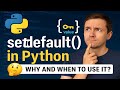 Python setdefault() Method Explained – Dictionary Tips You Need!