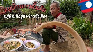 หมู่บ้านลาวดั้งเดิม #ชนบทลาว