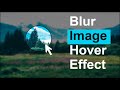 Image Hover Effect with Blur Image To Clear Image Mouse Moving Effect using CSS and jQuery