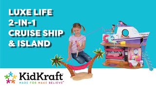 Luxe Life 2-in-1 Cruise Ship & Island | KidKraft Wooden Dollhouses