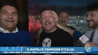 NAPOLI CAMPIONE D'ITALIA - I FESTEGGIAMENTI DI CANALE 21